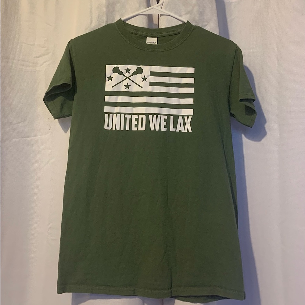 LAX Army Green Cotton T-shirt
